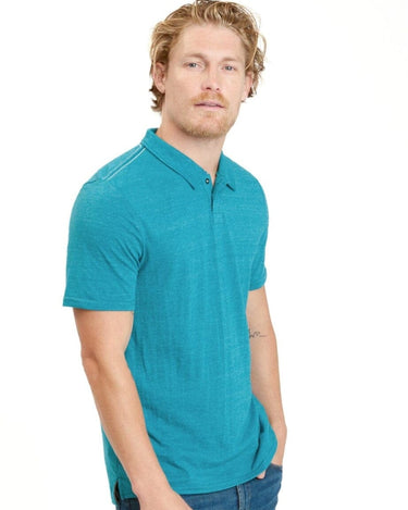 Baseline 2 Button Short Sleeve Polo Mens Tops Tshirt Short Threads 4 Thought 