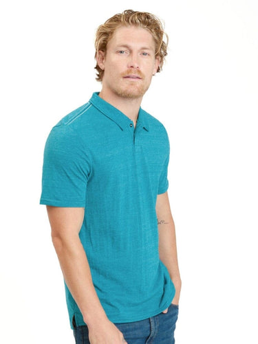 Baseline 2 Button Short Sleeve Polo Mens Tops Tshirt Short Threads 4 Thought 