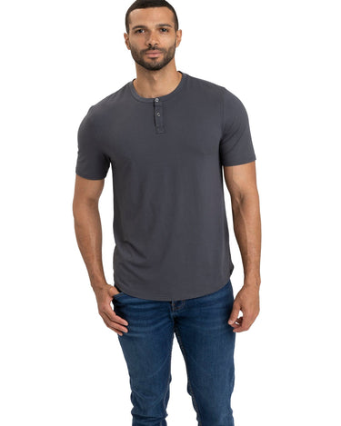 Frederick Luxe Jersey 2 Button Henley Mens Tops Tshirt Short Threads 4 Thought 