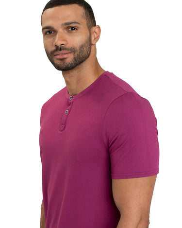 Frederick Luxe Jersey 2 Button Henley Mens Tops Tshirt Short Threads 4 Thought 