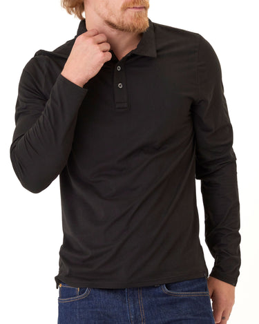 Luxe Jersey Long Sleeve Polo – Threads 4 Thought