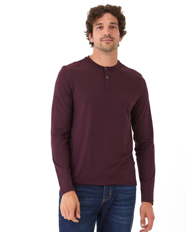 Frederick Luxe Jersey Long Sleeve Henley Mens Tops Tshirt Long Henley Threads 4 Thought 