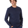 Frederick Luxe Jersey Long Sleeve Henley Mens Tops Tshirt Long Henley Threads 4 Thought 