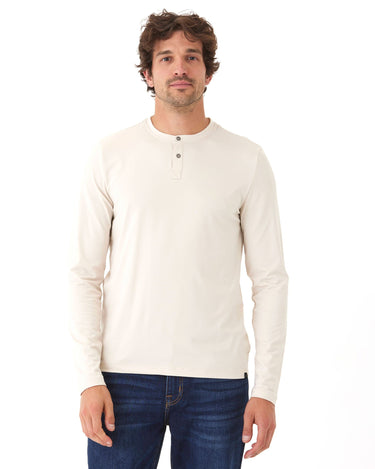 Frederick Luxe Jersey Long Sleeve Henley Mens Tops Tshirt Long Henley Threads 4 Thought 