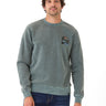 Mineral Wash Graphic Fleece Crew Mens Outerwear Sweatshirt Threads 4 Thought 