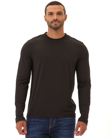 Parker Heather Luxe Jersey Double Rib Long Sleeve Crew Threads 4 Thought 