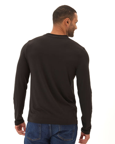 Parker Heather Luxe Jersey Double Rib Long Sleeve Crew Threads 4 Thought 