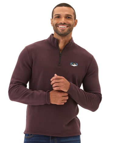 Kace Triblend Fleece Tall Peak Embroidered 1/4-Zip Threads 4 Thought 