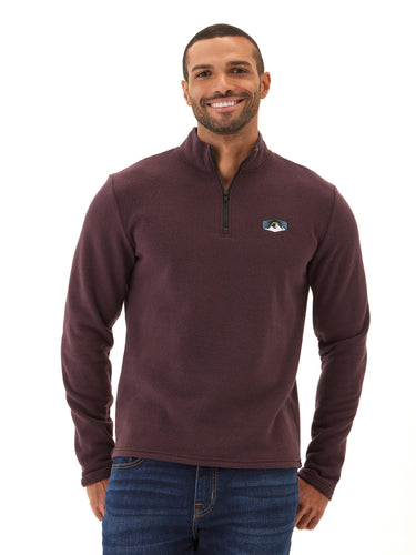 Kace Triblend Fleece Tall Peak Embroidered 1/4-Zip Threads 4 Thought 