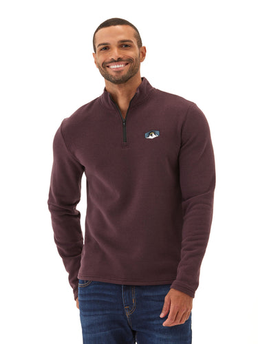 Kace Triblend Fleece Tall Peak Embroidered 1/4-Zip Threads 4 Thought 