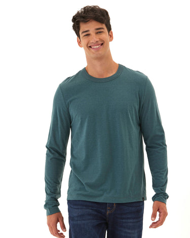 Tucker Triblend Long Sleeve Crew Mens Tops Tshirt Long Threads 4 Thought 