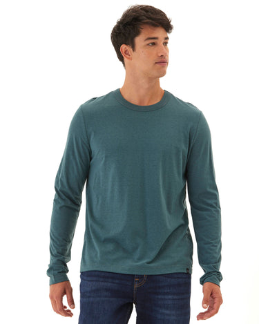 Tucker Triblend Long Sleeve Crew Mens Tops Tshirt Long Threads 4 Thought 