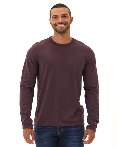 Tucker Triblend Long Sleeve Crew Mens Tops Tshirt Long Threads 4 Thought 