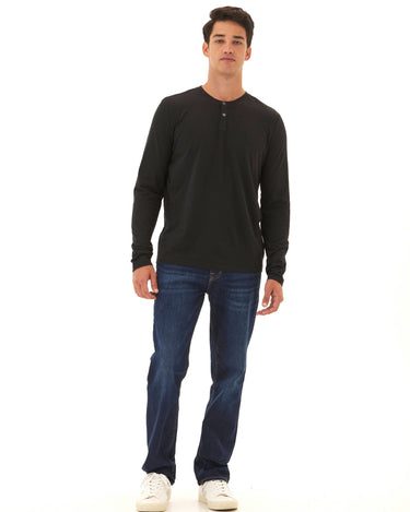 Austin Triblend 2 Button Long Sleeve Henley Mens Tops Tshirt Long Henley Threads 4 Thought 