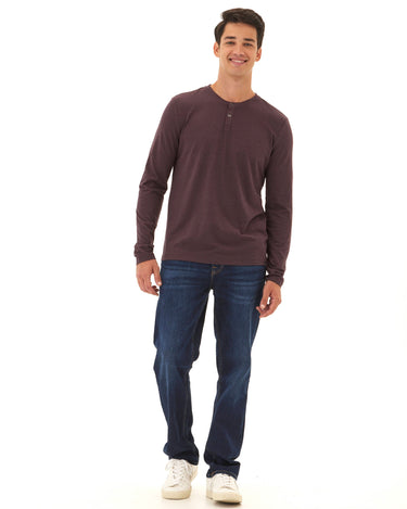 Austin Triblend 2 Button Long Sleeve Henley Mens Tops Tshirt Long Henley Threads 4 Thought 