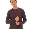 Austin Triblend 2 Button Long Sleeve Henley Mens Tops Tshirt Long Henley Threads 4 Thought 