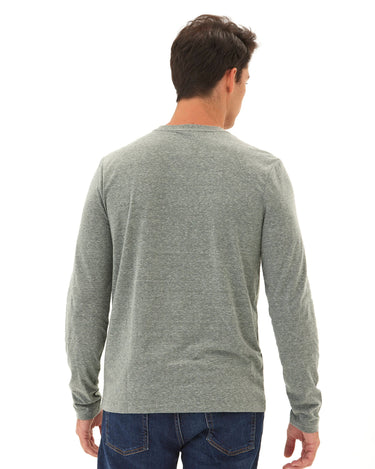 Austin Triblend 2 Button Long Sleeve Henley Mens Tops Tshirt Long Henley Threads 4 Thought 