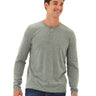 Austin Triblend 2 Button Long Sleeve Henley Mens Tops Tshirt Long Henley Threads 4 Thought 