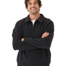 Gabe Triblend Fleece 1/4 Zip Polo Mens Outerwear Sweatshirt Threads 4 Thought 