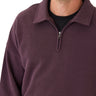 Gabe Triblend Fleece 1/4 Zip Polo Mens Outerwear Sweatshirt Threads 4 Thought 