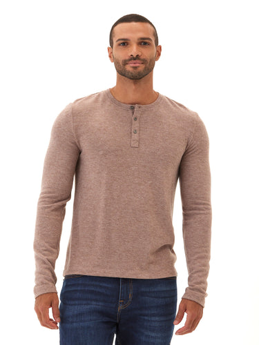 Elias Sweater Knit Long Sleeve Henley Mens Outerwear Sweater Threads 4 Thought 