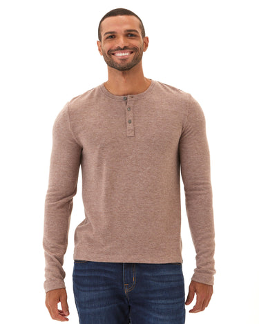 Elias Sweater Knit Long Sleeve Henley Mens Outerwear Sweater Threads 4 Thought 