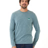 Embroidery Long Sleeve Triblend Crew Mens Tops Tshirt Long Threads 4 Thought 