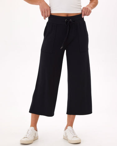 Carrie Feather Fleece Wide Leg Crop Pant 22" Womens Bottoms Pants Threads 4 Thought 