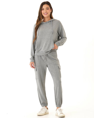 Margot Feather Fleece Cargo Jogger Womens Bottoms Sweatpants Threads 4 Thought 