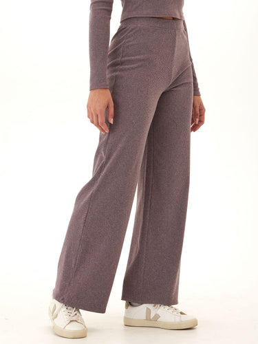 Sarina Brushed Performance Rib Wide Leg Pant Womens Bottoms Pants Threads 4 Thought 