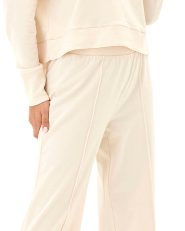 Shiloh Cozy Fleece Rib Mix Wide Leg Pant Womens Bottoms Sweatpants Threads 4 Thought 