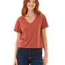 Ada Triblend V-Neck Tee Womens Tops Short Tee Threads 4 Thought 