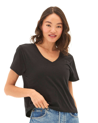 Ada Triblend V-Neck Tee Womens Tops Short Tee Threads 4 Thought 