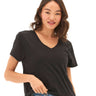 Ada Triblend V-Neck Tee Womens Tops Short Tee Threads 4 Thought 