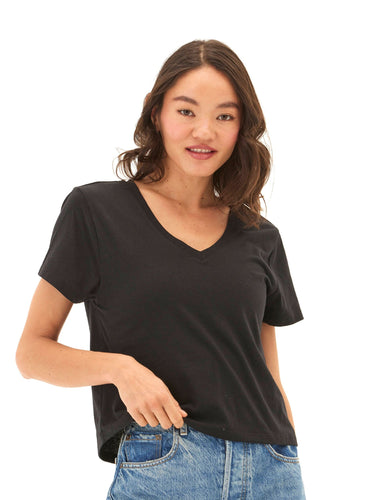 Ada Triblend V-Neck Tee Womens Tops Short Tee Threads 4 Thought 