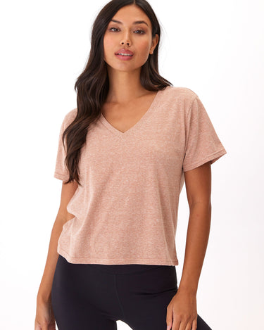 Ada Triblend V-Neck Tee Womens Tops Short Threads 4 Thought 