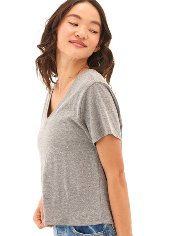 Ada Triblend V-Neck Tee Womens Tops Short Tee Threads 4 Thought 