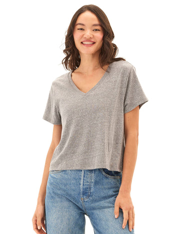 Ada Triblend V-Neck Tee Womens Tops Short Tee Threads 4 Thought 