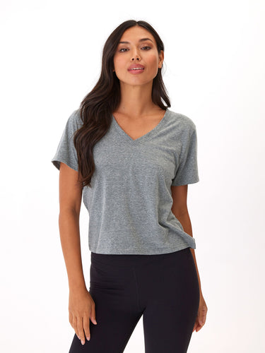 Ada Triblend V-Neck Tee Womens Tops Short Threads 4 Thought 