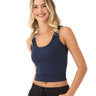 Mirabel Luxe Jersey Fitted Crop Tank Womens Tops Tanks Threads 4 Thought 