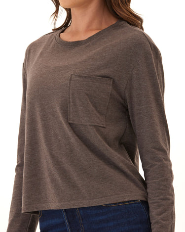 Maggie Triblend LS Pocket Tee Threads 4 Thought 