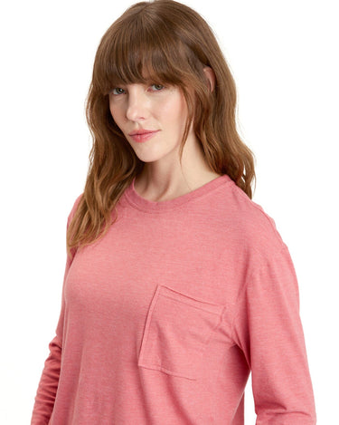 Maggie Triblend Long Sleeve Pocket Tee Womens Tops Long Threads 4 Thought 