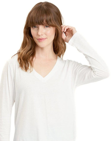 Ada Triblend Long Sleeve V-Neck Tee Womens Tops Long Threads 4 Thought 