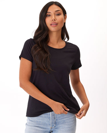 Odette Classic Jersey Crew Tee Womens Tops Short Threads 4 Thought 