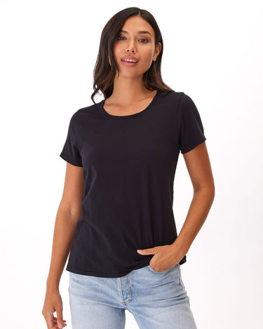 Odette Classic Jersey Crew Tee Womens Tops Short Threads 4 Thought 