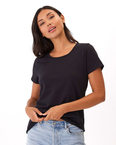 Odette Classic Jersey Crew Tee Womens Tops Short Threads 4 Thought 