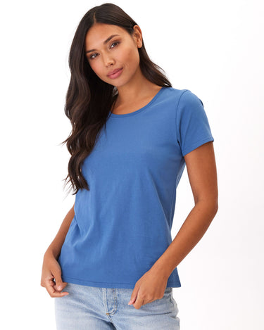 Odette Classic Jersey Crew Tee Womens Tops Short Threads 4 Thought 