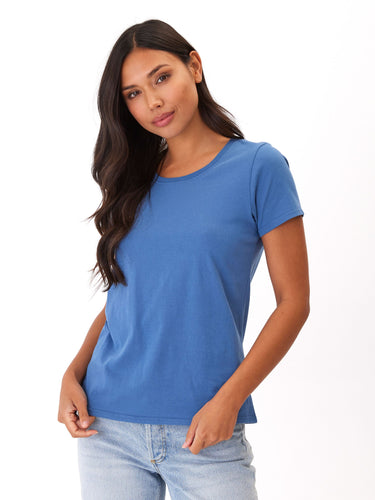 Odette Classic Jersey Crew Tee Womens Tops Short Threads 4 Thought 