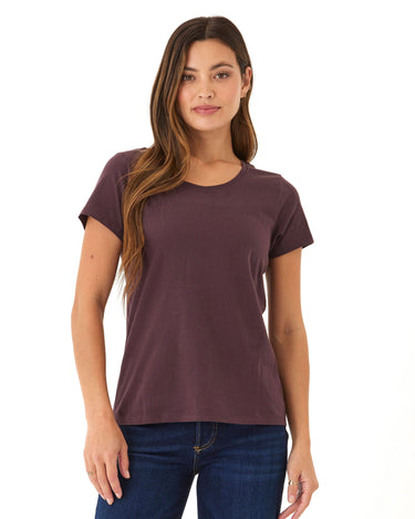 Odette Classic Jersey Crew Tee Womens Tops Short Threads 4 Thought 