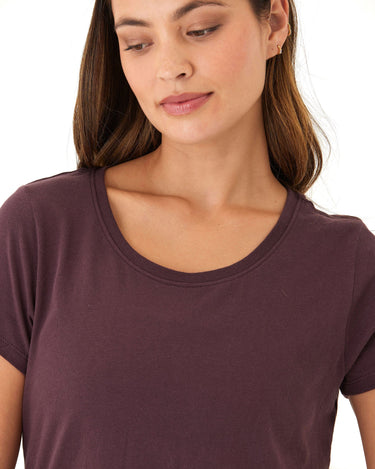 Odette Classic Jersey Crew Tee Womens Tops Short Threads 4 Thought 